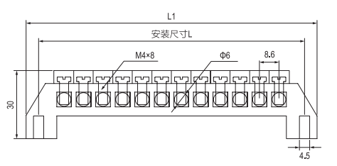 Brass Terminal With Fixing Part GK001-0609