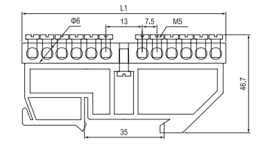 Brass Terminal with Fixing Part GK010-0812