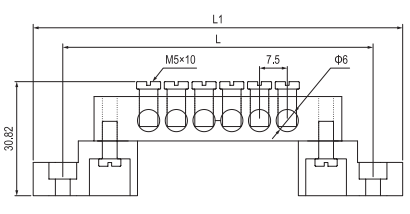 Brass Terminal with Fixing Part GK004*0812