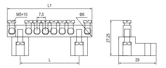 Brass Terminal with Fixing Part GK007-0812