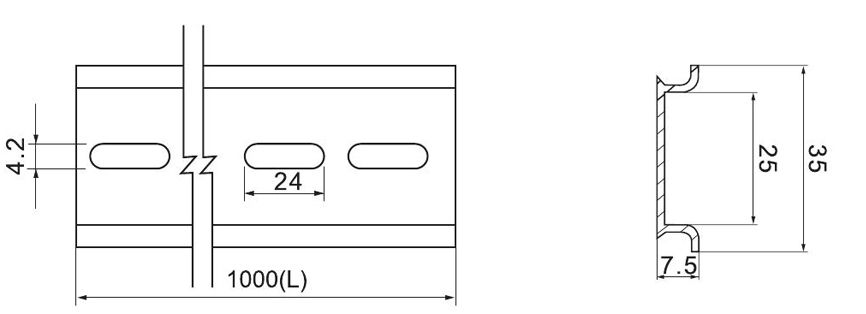 Aluminum Din Rail GK800A/B