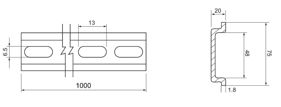 Steel Din Rail GK7500