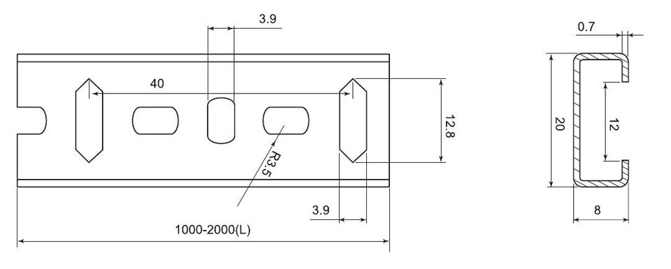 Steel Din Rail GK8700