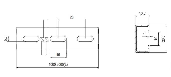 Steel Din Rail GK8500